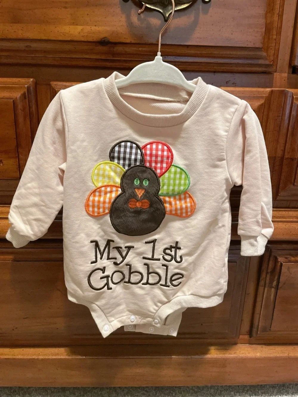 Thanksgiving My 1st Gobble Onesie Size 1-3 months.